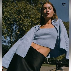 Reformation Frida Cardigan and Tank Set